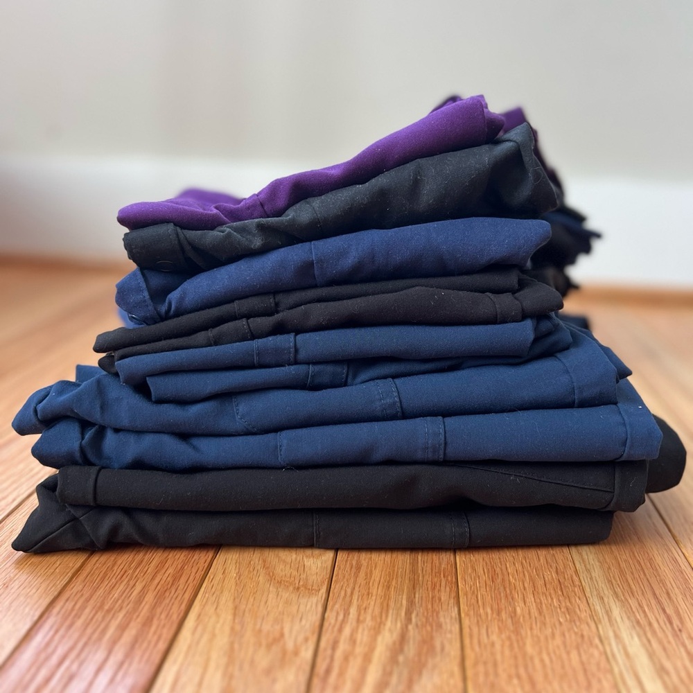 Lot of 11 scrubs. 4 Dickies Scrub Pants + 7 Dickies, Butter-Soft, & Healing Hand